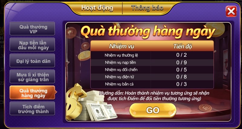 Vui chơi hấp dẫn - giải thưởng khủng mỗi ngày